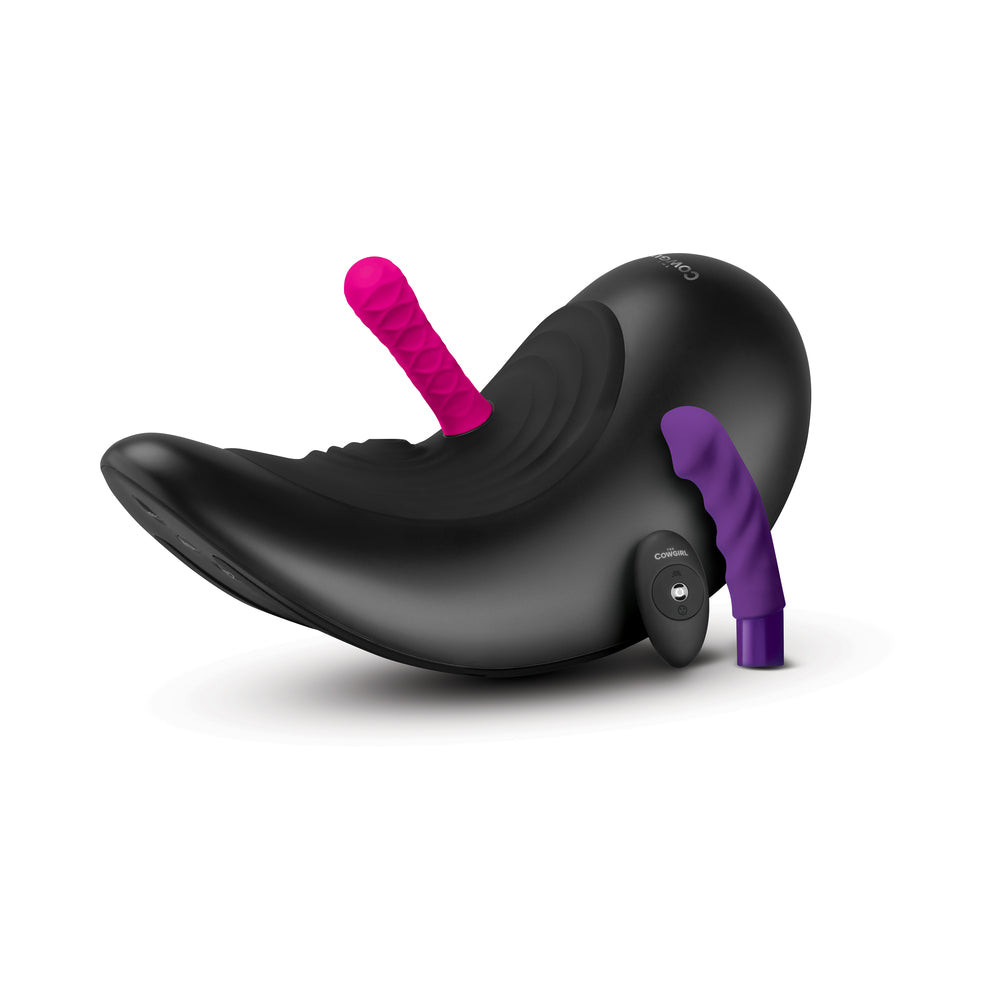 The Cowgirl Saddle Machine – Black Silicone Saddle