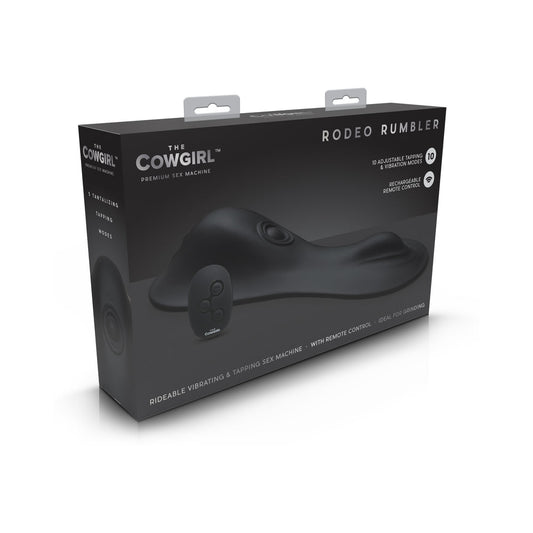 The Cowgirl Rodeo Rumbler Rideable Vibrating Clitoral Machine – Black