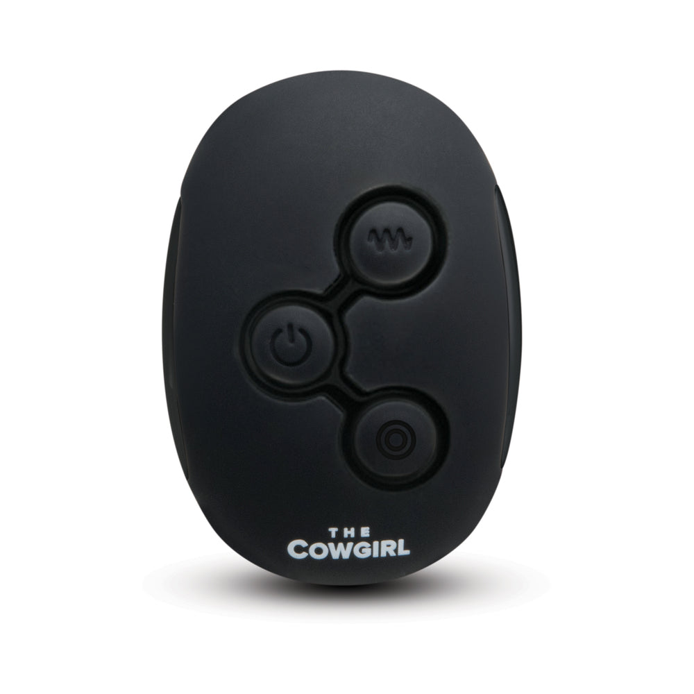 The Cowgirl Rodeo Rumbler Rideable Vibrating Clitoral Machine – Black