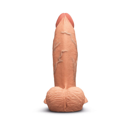 b-Vibe Slipskin Girthy Silicone Dildo 7 in. Mocha