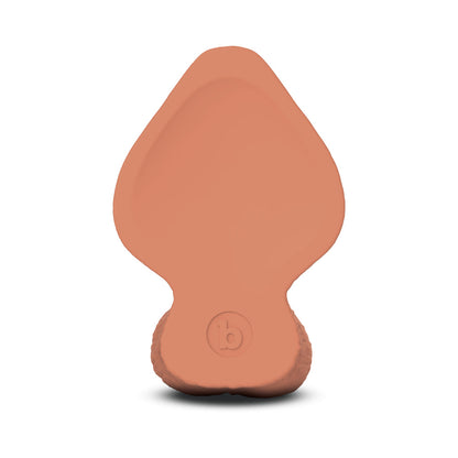 b-Vibe Slipskin Girthy Silicone Dildo 7 in. Mocha