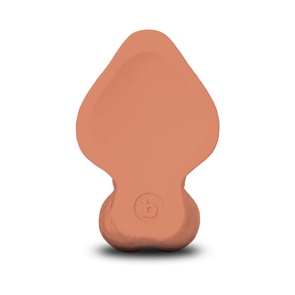 b-Vibe Slipskin Curvy Silicone Dildo 8 in. Realistic Design – Mocha