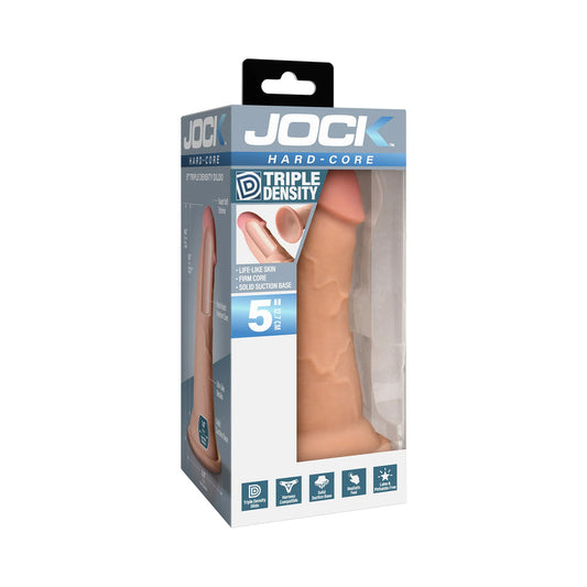JOCK Hard-Core Triple Density Dildo - Realistic Vanilla Color