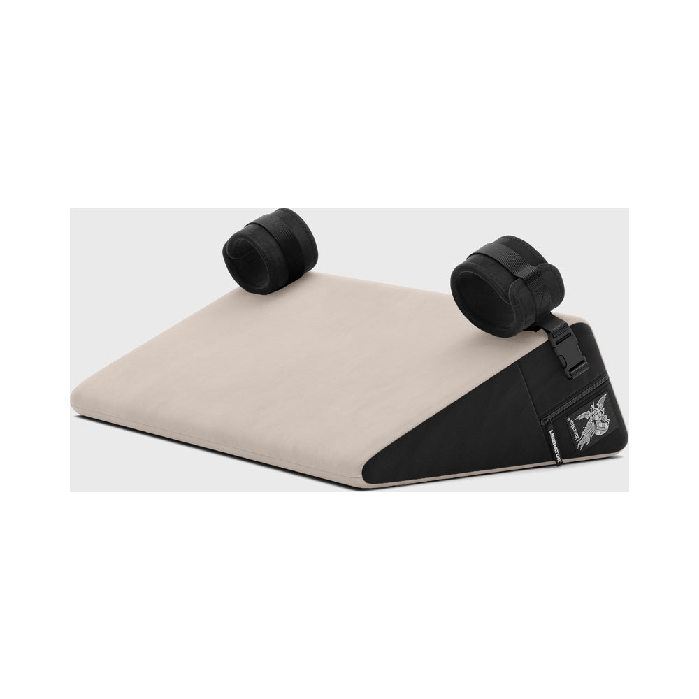 Liberator Black Label Wedge Sex Position Pillow with Cuffs – Velvet Cream