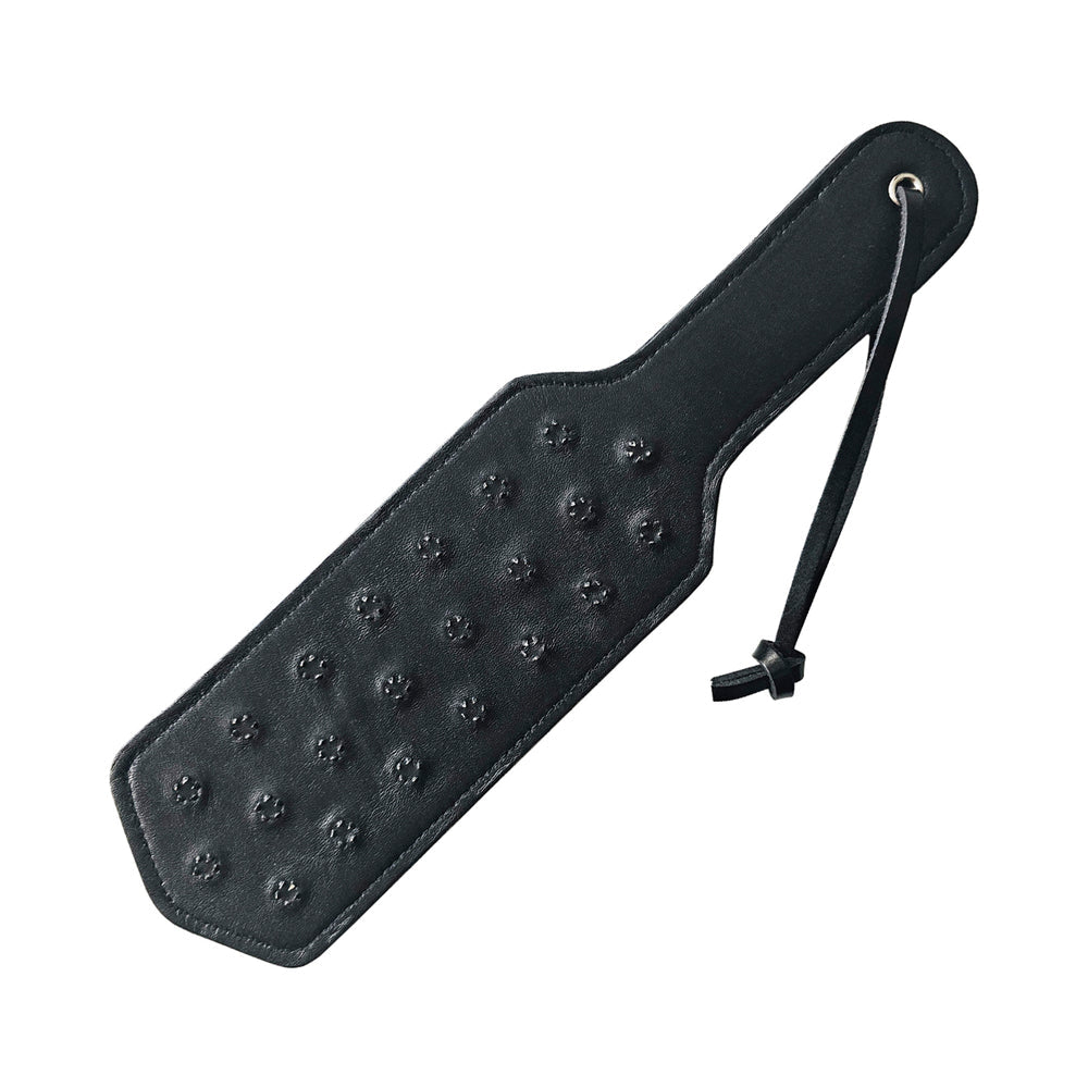 Rouge Leather Pin Prick Paddle - Black - Impact Play Tool
