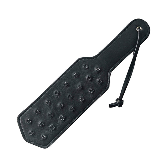 Rouge Leather Pin Prick Paddle - Black - Impact Play Tool