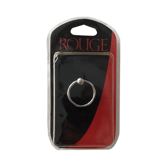 Rouge Stainless Steel Glans Ring with Pressure Point Ball – Silver