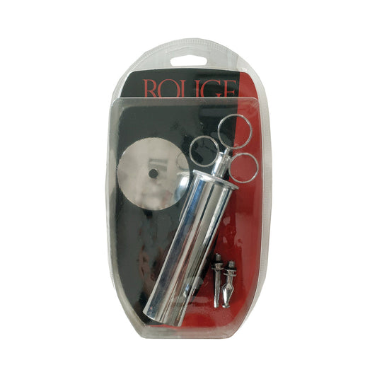 Rouge Stainless Steel Enema Syringe – 100ml Capacity – Silver