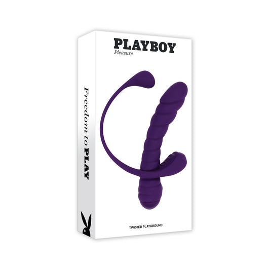Playboy Twisted Playground Rechargeable Triple Stimulator Vibe – Purple