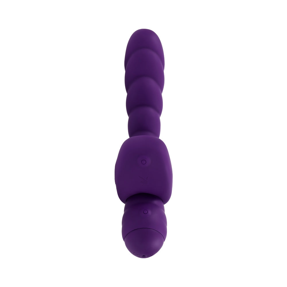 Playboy Twisted Playground Rechargeable Triple Stimulator Vibe – Purple