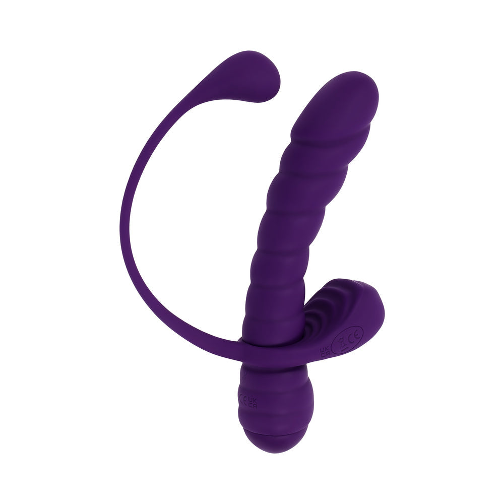 Playboy Twisted Playground Rechargeable Triple Stimulator Vibe – Purple