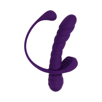 Playboy Twisted Playground Rechargeable Triple Stimulator Vibe – Purple