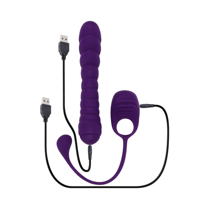 Playboy Twisted Playground Rechargeable Triple Stimulator Vibe – Purple