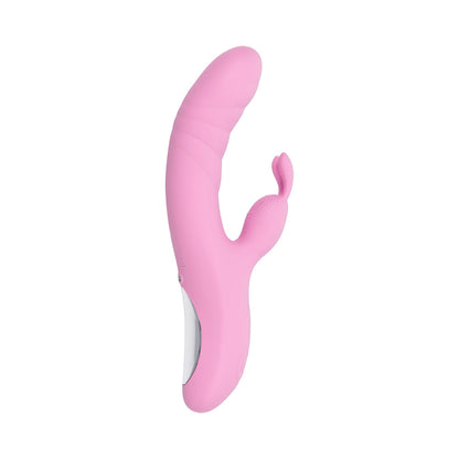 Playboy Rub Me Right Rechargeable Thrusting Dual Stimulator – Light Pink