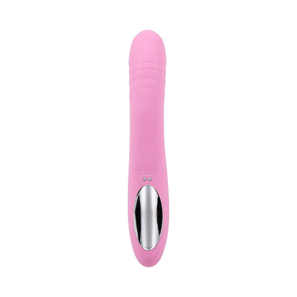 Playboy Rub Me Right Rechargeable Thrusting Dual Stimulator – Light Pink