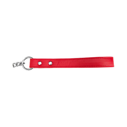 Rouge Garments Play Vegan Leash – Red Faux Leather