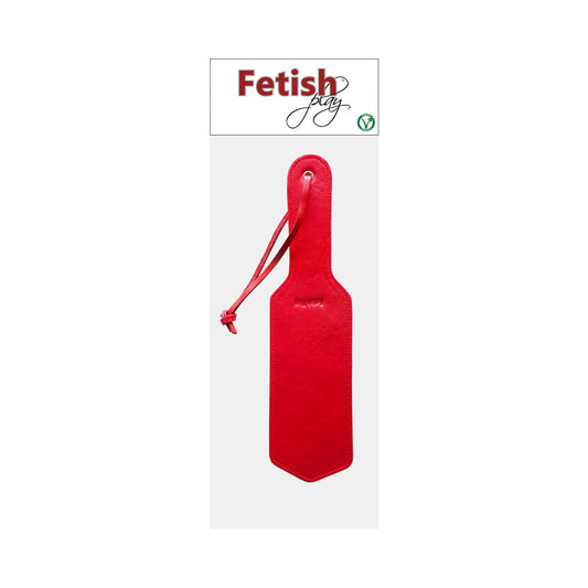 Rouge Fetish Play Vegan Paddle – Red Faux Leather Spanking Paddle