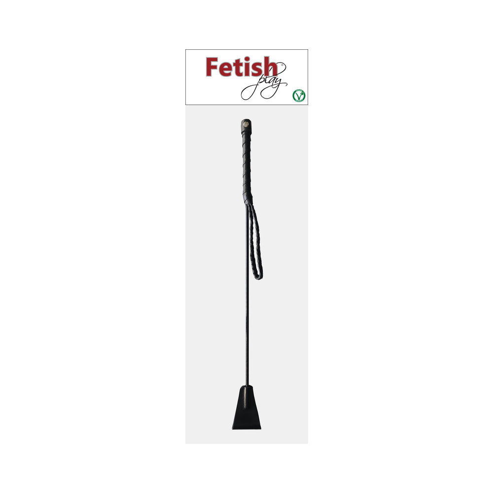 Rouge Fetish Play Vegan Riding Crop – Black