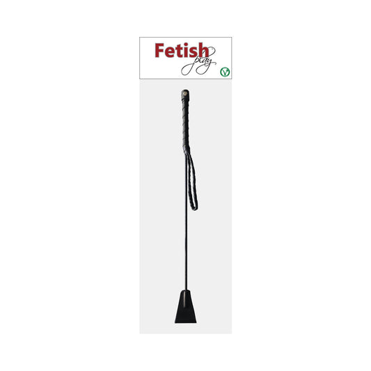 Rouge Fetish Play Vegan Riding Crop – Black