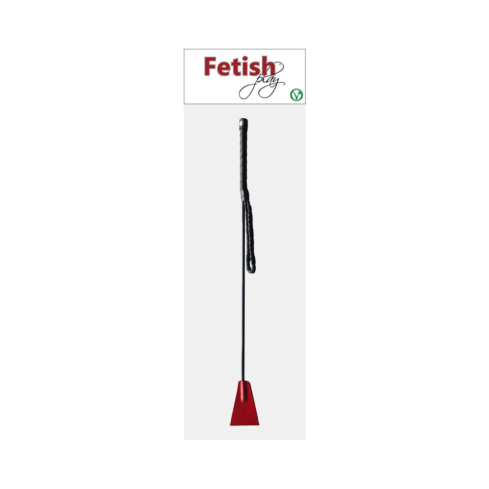 Rouge Fetish Play Vegan Riding Crop – Red