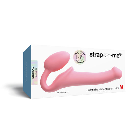 Lovely Planet Silicone Bendable Strapless Strap-On - Pink - Medium