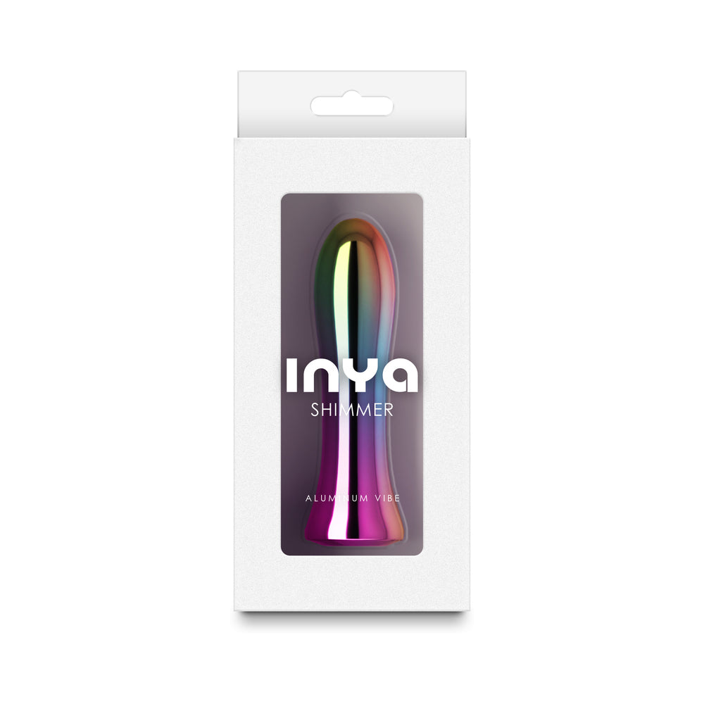 INYA Shimmer Steel Vibrator – Rainbow – 3 Speeds, 7 Functions