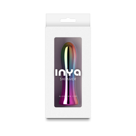 INYA Shimmer Steel Vibrator – Rainbow – 3 Speeds, 7 Functions