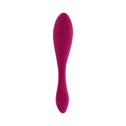 Evolved Cherry Pose Flexible Vibrator with Remote Control - Wine Red