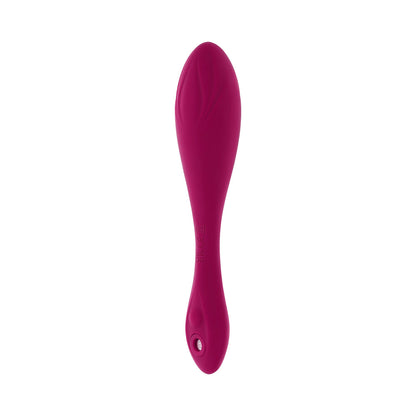 Evolved Cherry Pose Flexible Vibrator with Remote Control - Wine Red