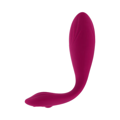 Evolved Cherry Pose Flexible Vibrator with Remote Control - Wine Red