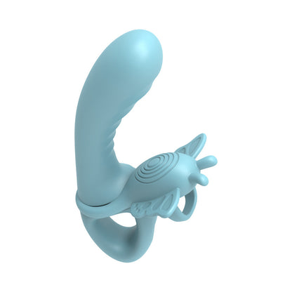 Adam & Eve Couples Butterfly Play Set - 4-in-1 Vibrator Set - Teal