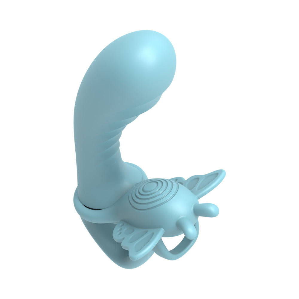 Adam & Eve Couples Butterfly Play Set - 4-in-1 Vibrator Set - Teal
