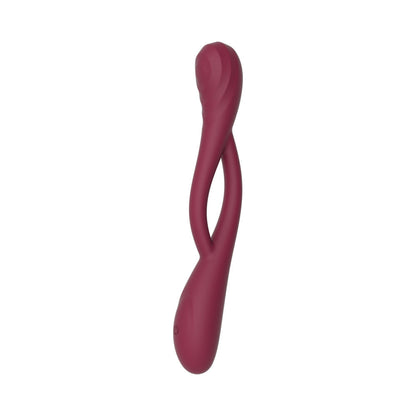 Adam & Eve Infinity Bendable Silicone Vibrator – Wine Red
