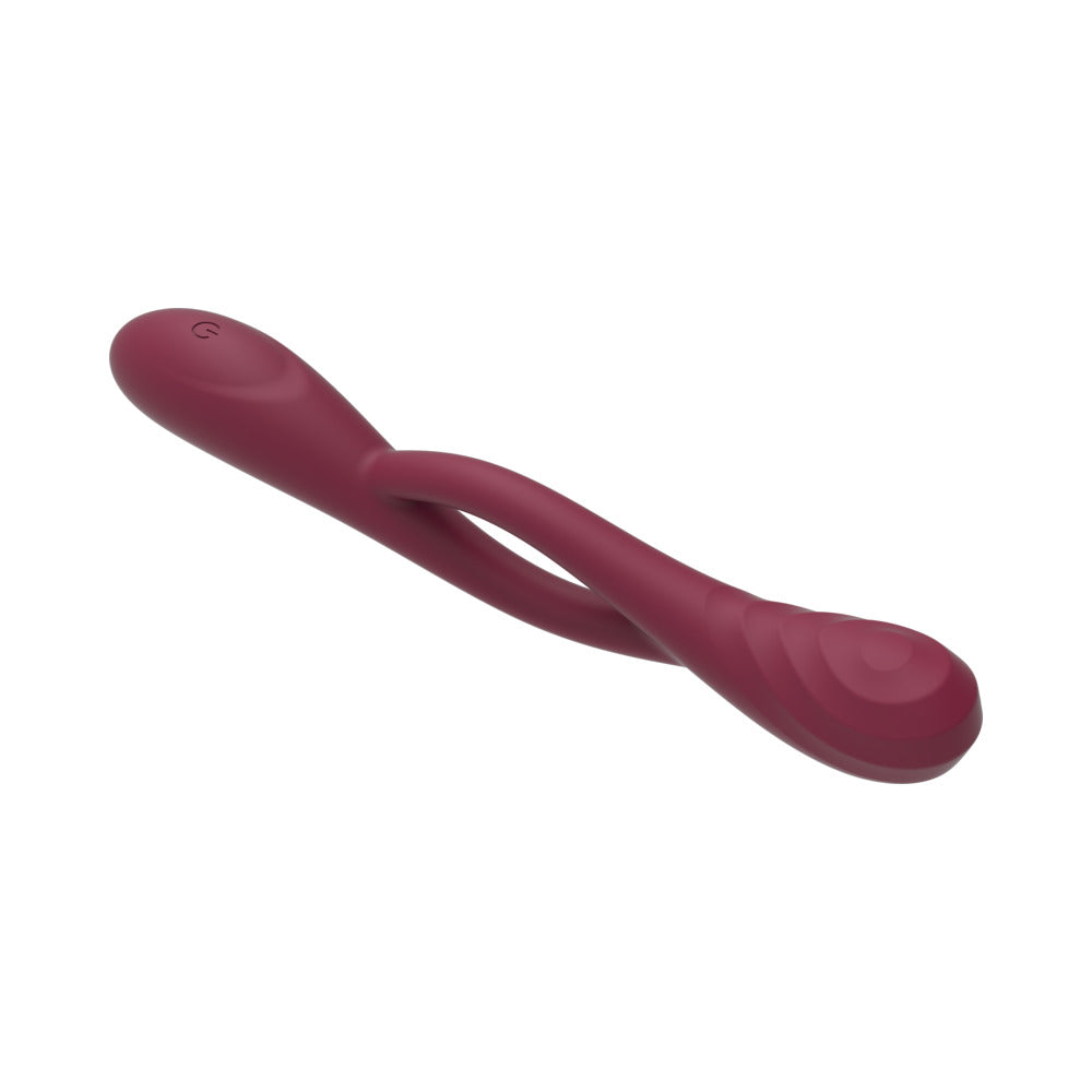 Adam & Eve Infinity Bendable Silicone Vibrator – Wine Red