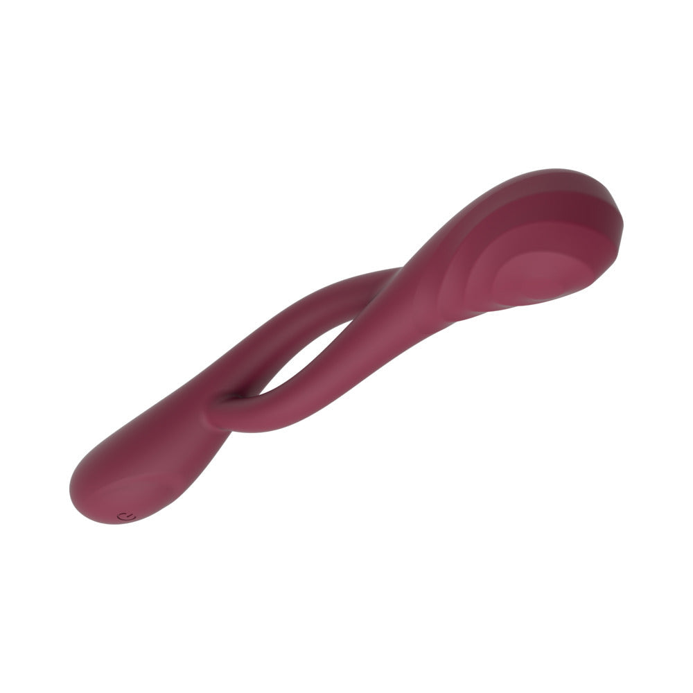 Adam & Eve Infinity Bendable Silicone Vibrator – Wine Red