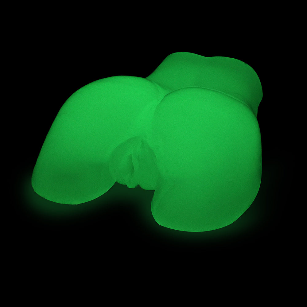 Adam & Eve Glow-in-the-Dark Peek-A-Booty – Doggy Style Masturbator – Green