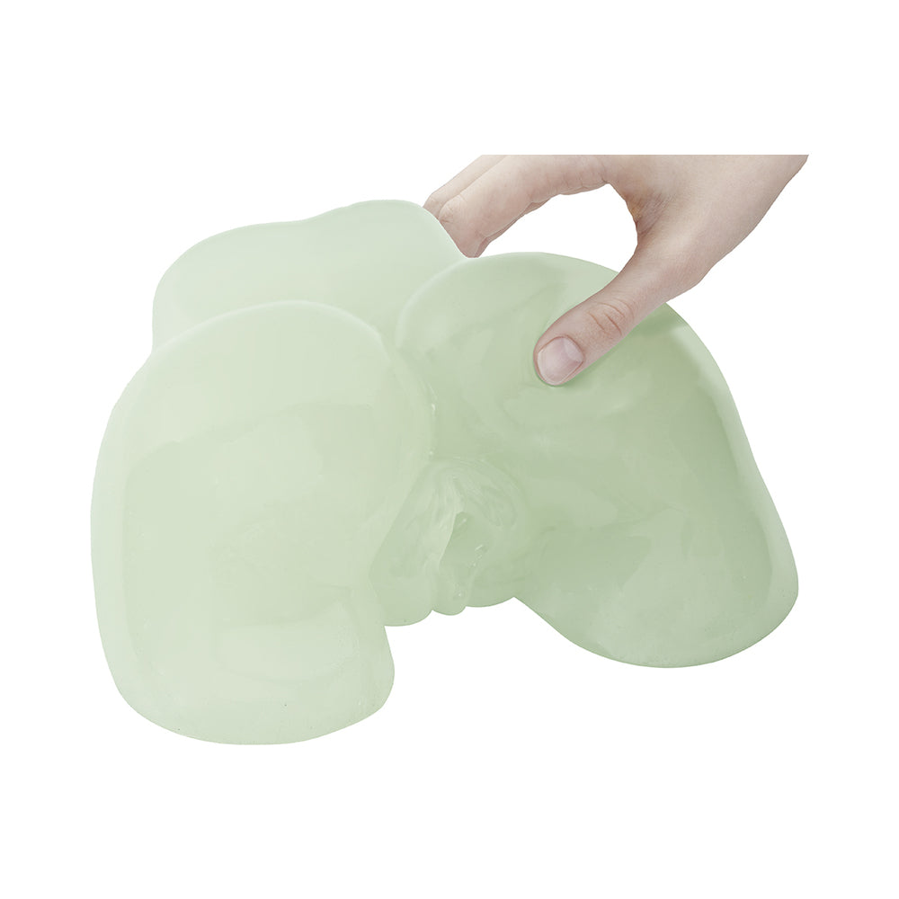 Adam & Eve Glow-in-the-Dark Peek-A-Booty – Doggy Style Masturbator – Green
