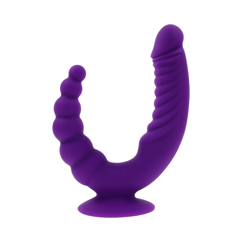 Evolved The Rider Rechargeable Double-Ended Vibrator – Purple