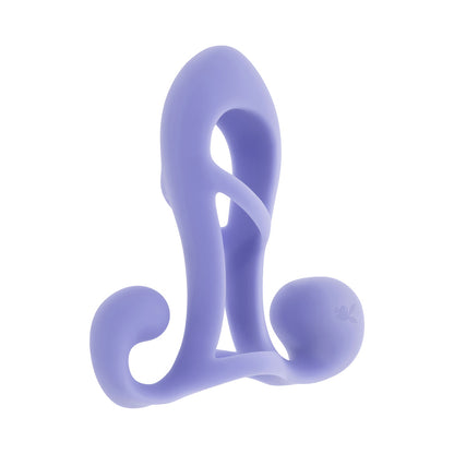 Playboy Fantasy Cage Rechargeable Vibrating Cock Cage – Purple