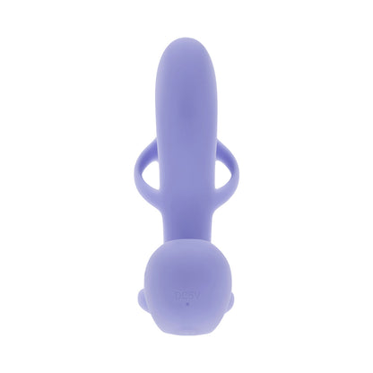 Playboy Fantasy Cage Rechargeable Vibrating Cock Cage – Purple