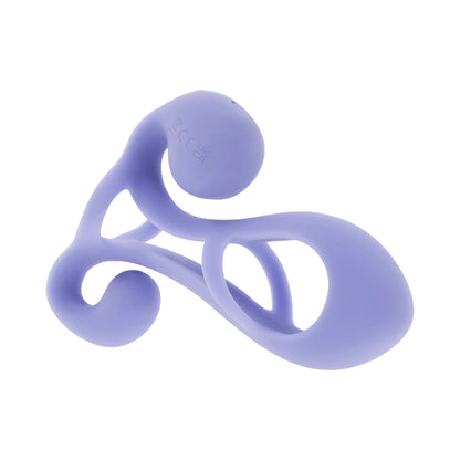 Playboy Fantasy Cage Rechargeable Vibrating Cock Cage – Purple