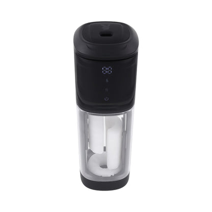 Playboy Side Piece Rechargeable Vibrating Warming Stroker – Black