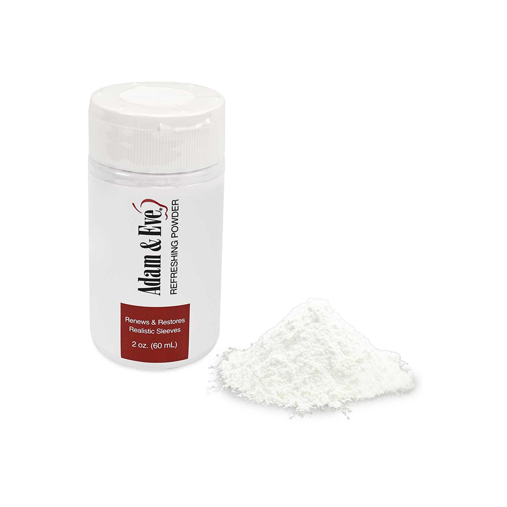Adam & Eve Renewing Powder 2 oz – Body-Safe Powder for Lifelike Toys