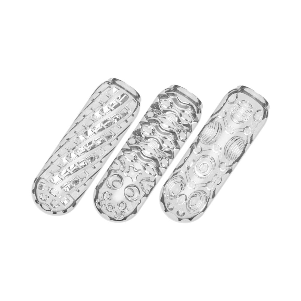 Adam & Eve Adam's Crystal Trio Stroker Set – Clear