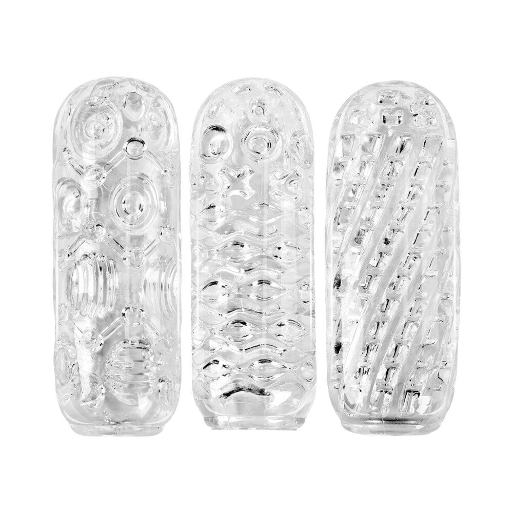Adam & Eve Adam's Crystal Trio Stroker Set – Clear