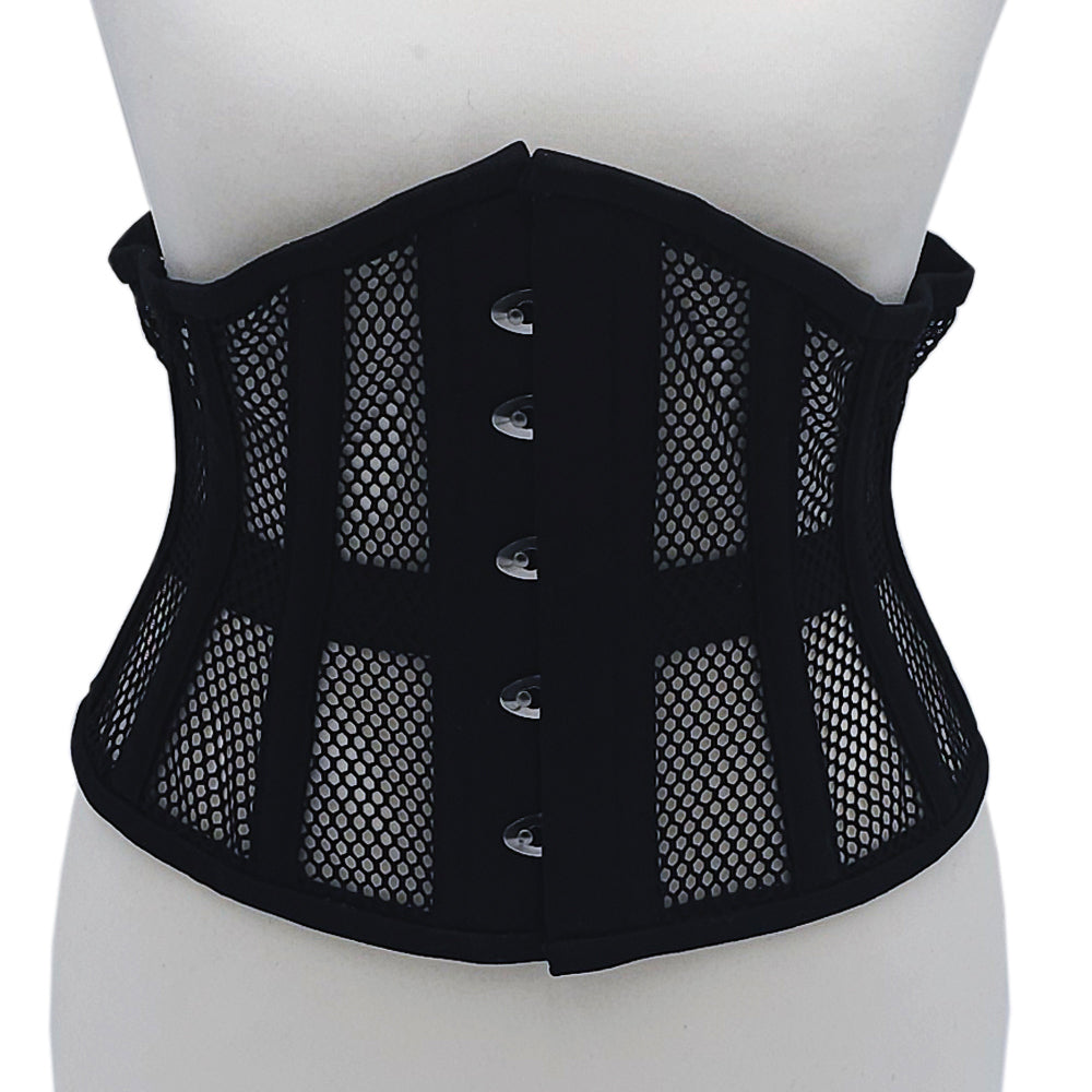 Rouge Mesh Corset 3XL/4XL - Black - Adjustable Fit