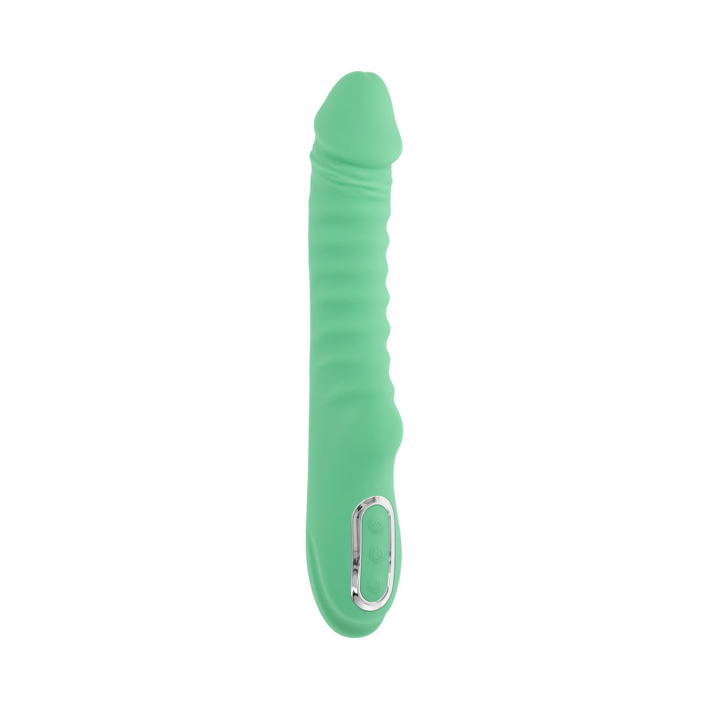 Evolved Full Throttle Rechargeable Warming Vibrator – Mint Green