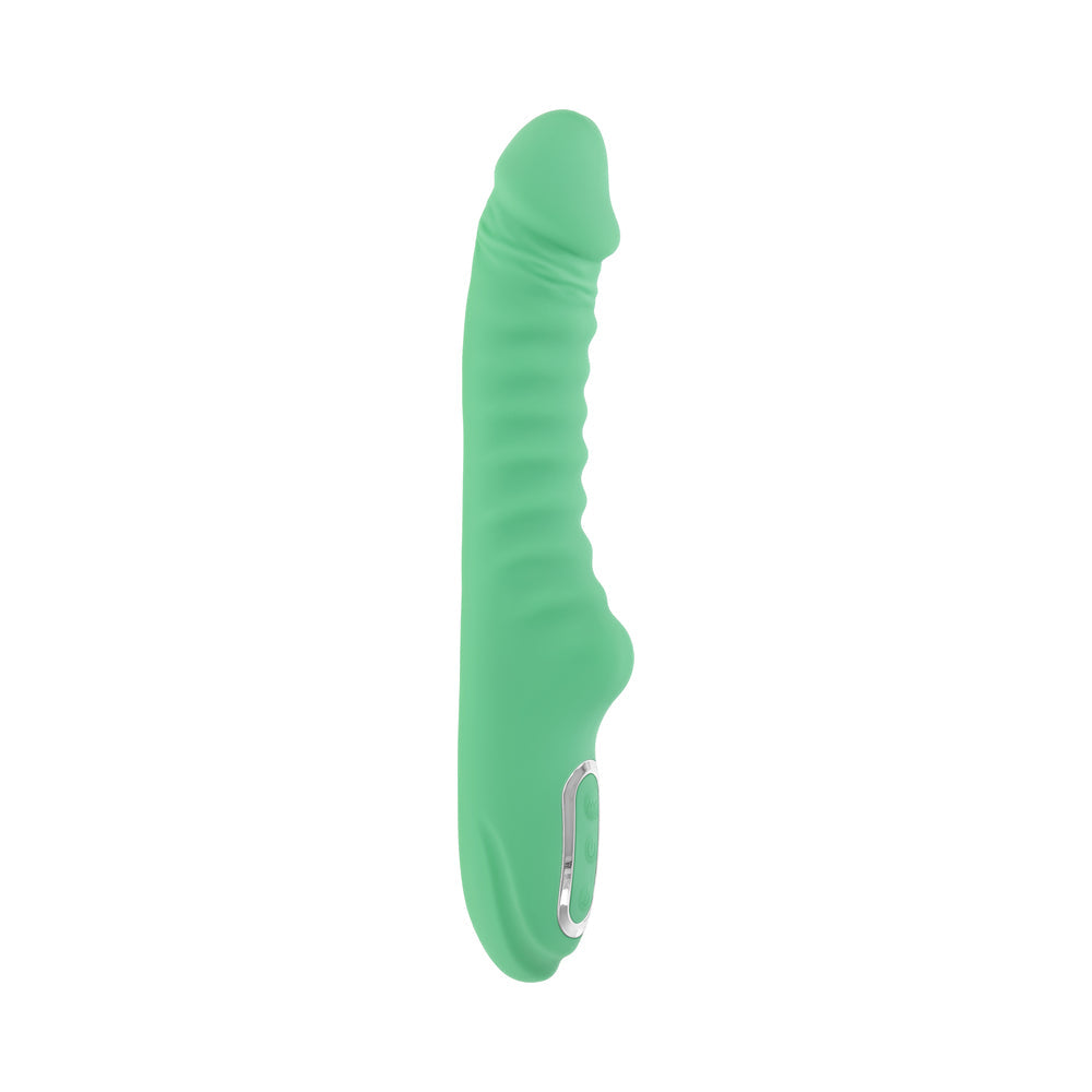 Evolved Full Throttle Rechargeable Warming Vibrator – Mint Green