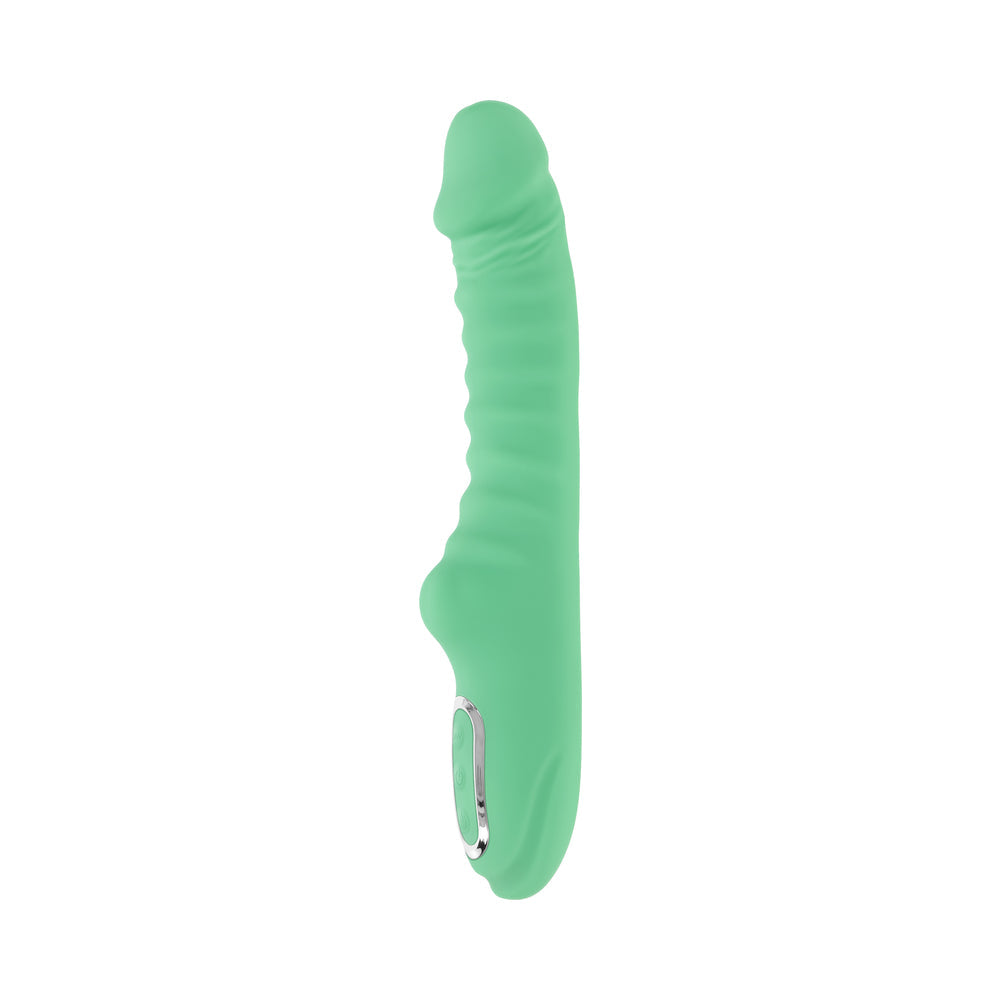 Evolved Full Throttle Rechargeable Warming Vibrator – Mint Green