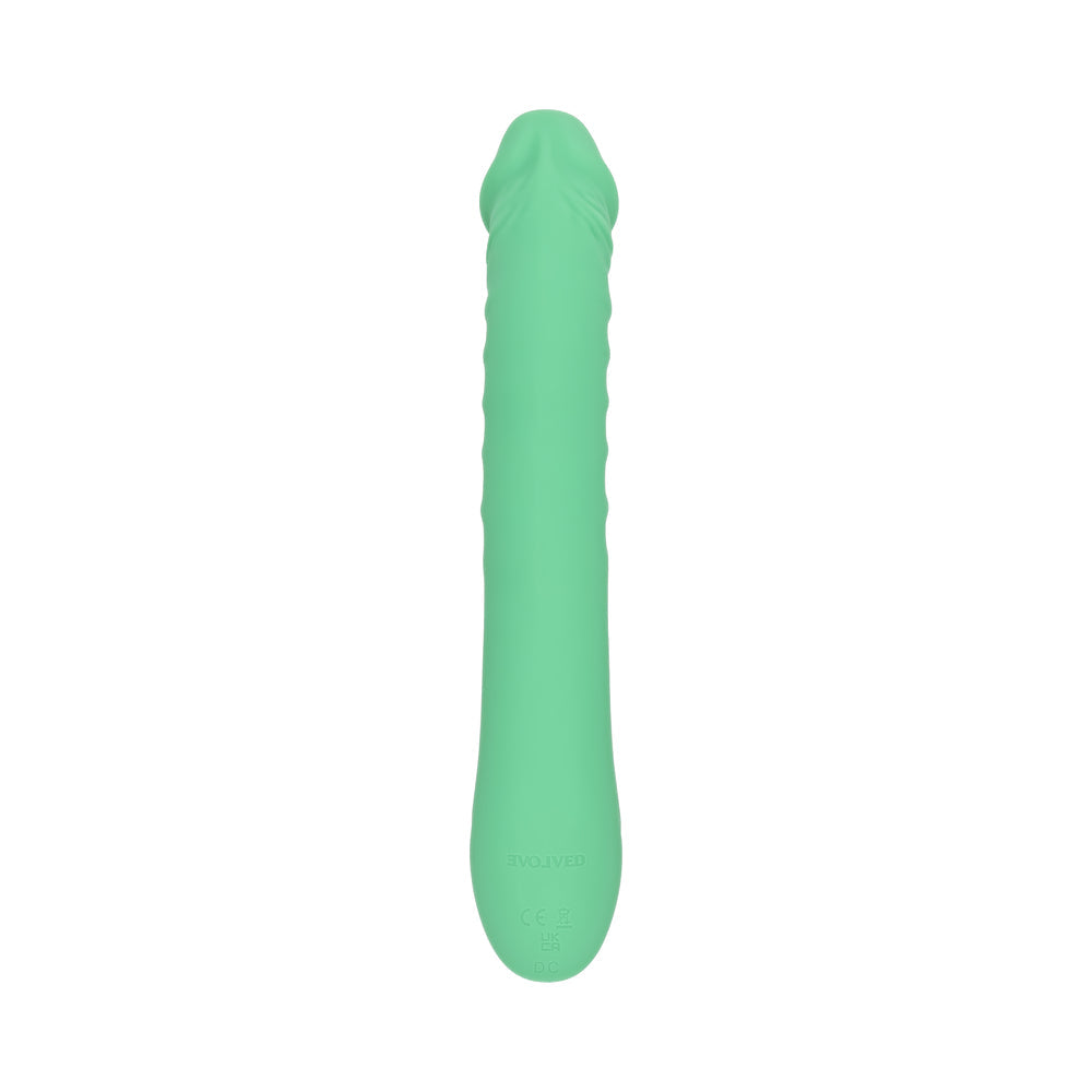 Evolved Full Throttle Rechargeable Warming Vibrator – Mint Green